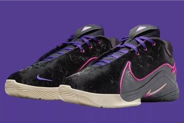 Nike LeBron 22 Blacklight Black/Dark Grey-Laser Fuchsia FZ1094-001 Shoes