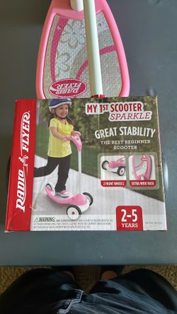 Radio Flyer 539P My 1st Scooter 3 Wheel Sport Scooter, Pink