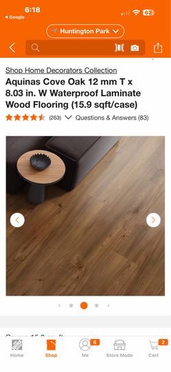 Home Decorators Collection Aquinas Cove Oak 12 mm T x 8.03  in. W Waterproof Laminate Wood Flooring (15.9 sqft/case) 44 cases