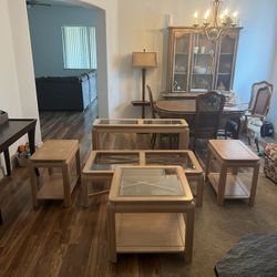 5 Piece Living Room Table Set