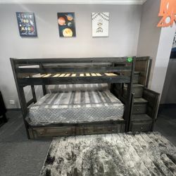Twin Over Twin Bunk Bed 