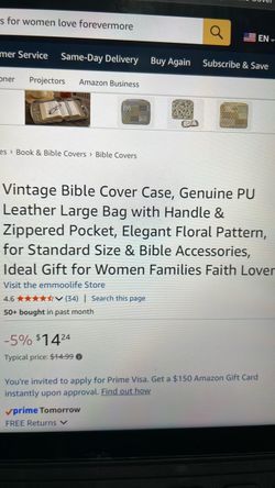 Vintage bible cover case