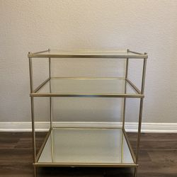 West Elm Antique Brass End Table Or Side Table Or Nightstand 