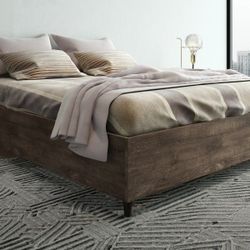 *BRAND NEW* Queen Bed Oak | Ideal Furniture For Bedroom
