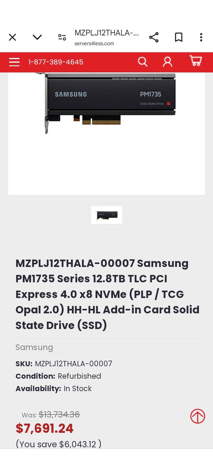 12gb TLC Pci