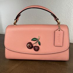 COACH Tilly Satchel 23 With Cherry - Lightly Used