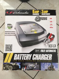 Battery charger 6amp-3amp Schumacher xc6-ca automatic 6a charger and battery maintainer