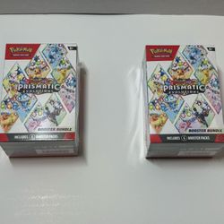 2× Pokémon Prismatic Evolutions Booster Bundles – Sealed 