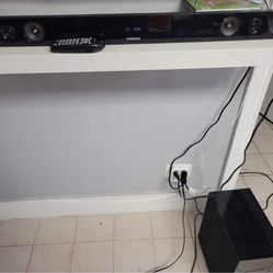 Samsung Sound Bar Bluetooth Compatible Controller And Subwoofer 