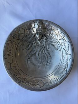 Vintage 1980 Seymour Mann Art Nouveau Pewter Bowl
