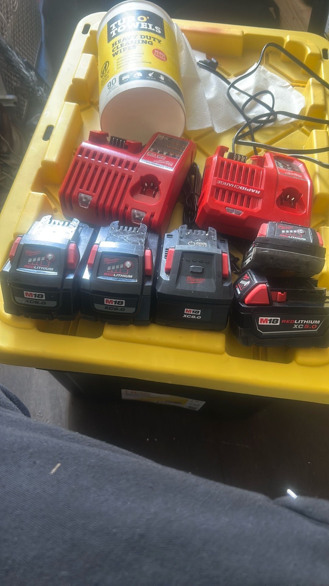 Milwaukee battery and charger