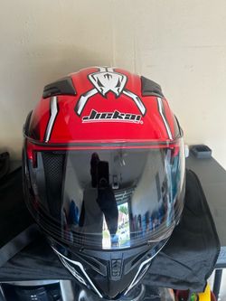 Large modular motorcycle helmet with Bluetooth
