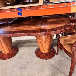 Dinning Table 4 Chairs Matching Cabinet And Mirror