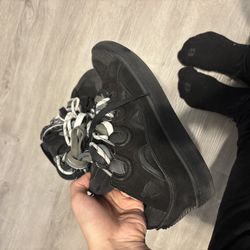 Black Lanvin Curb Sneaker
