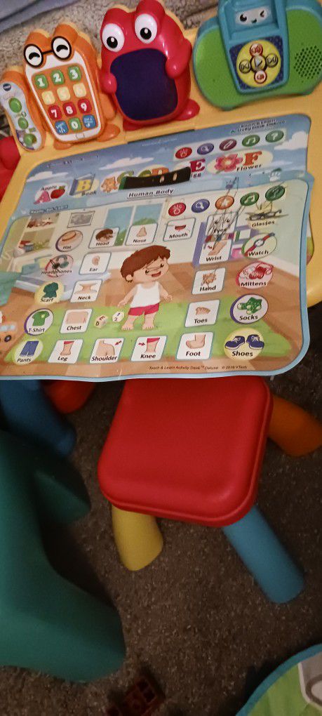 Children's Learning Desk And Mat