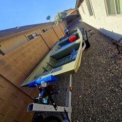 14ft Lowe Jon Boat With 8hp Evinrude
