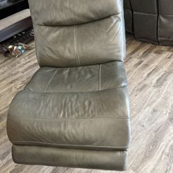 Free- Grey Leather Sofa Piece