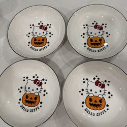 Hello kitty Halloween Dinner Plates / Bowl (4)