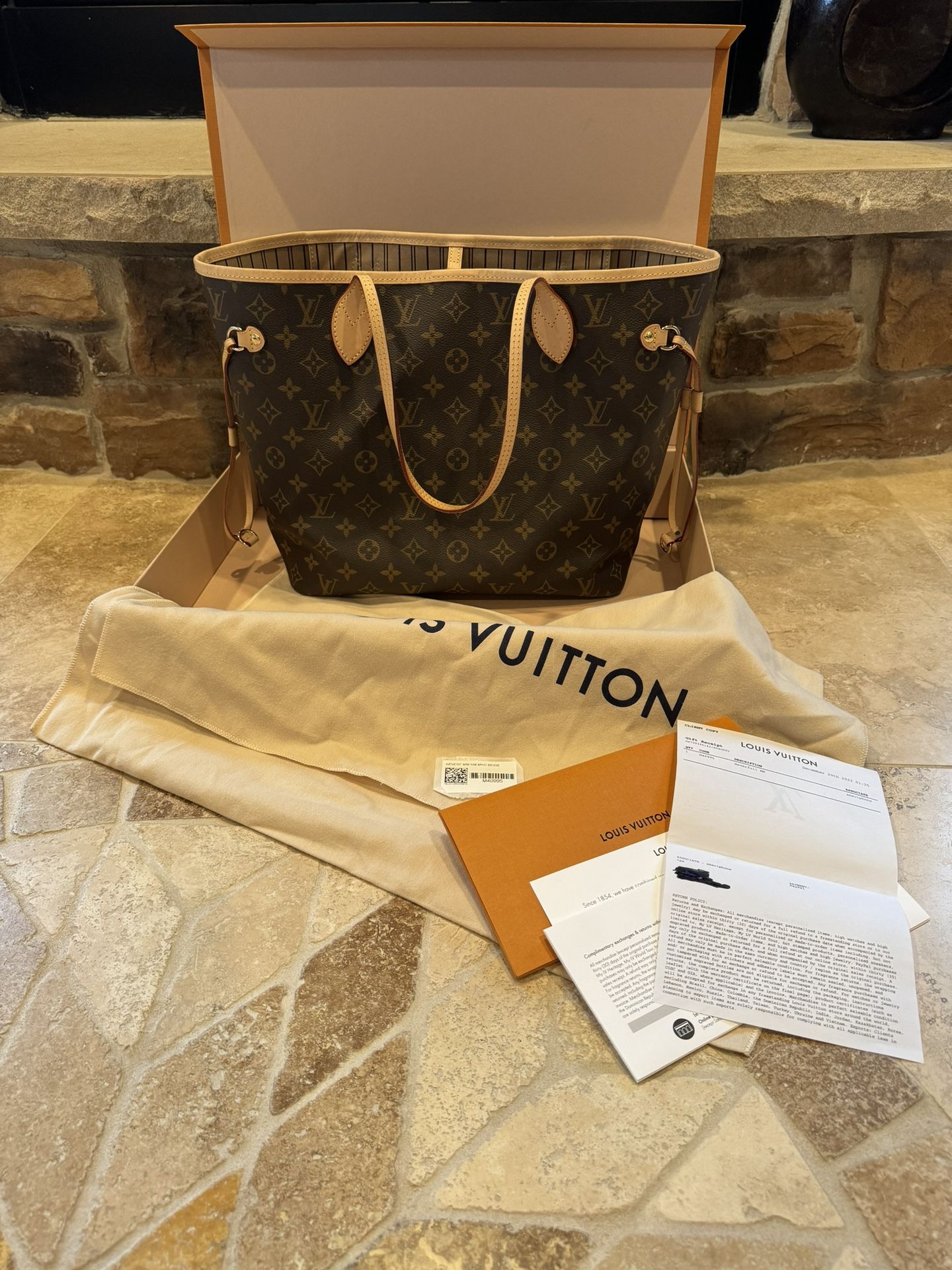 ❤️ MOTHER’S DAY SPECIAL! AUTHENTIC LV LOUIS VUITTON NEVERFULL MM MONOGRAM W/ BOX DUSTBAG RECEIPT ❤️