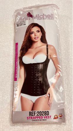 ANN MICHELL SHAPER/WAIST TRAINER   SIZE 36 BLACK  STRAPPED VEST  FAJA