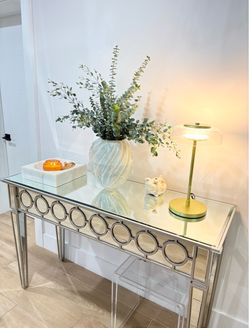 Mirrored console table