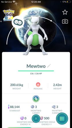 level 41 shundo 10th anniversary mewtwo account