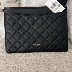 Black Large Zip pouch 