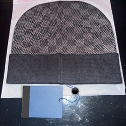 Mens Checkered Beanie