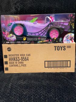 Monster High Toy Car Ghoul Mobile Purple Pink Spiderweb Convertible