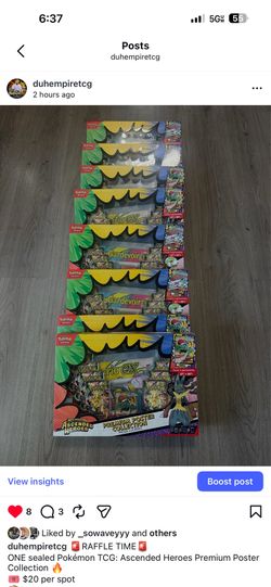 Ascended heroes poster collection