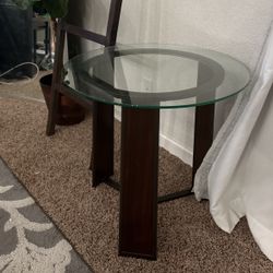2 Glass End Table