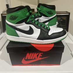 Nike Air Jordan Retro 1 Electric Green Boston Celtics Size 11.5 Men’s 