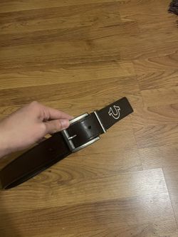 True Religion Lumin Reversible Black Brown Men's Belt size 34