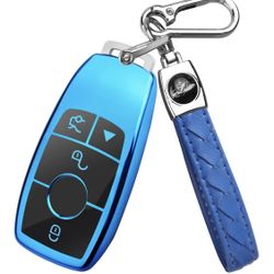 Mercedes Benz Key Fob Cover with Keychain