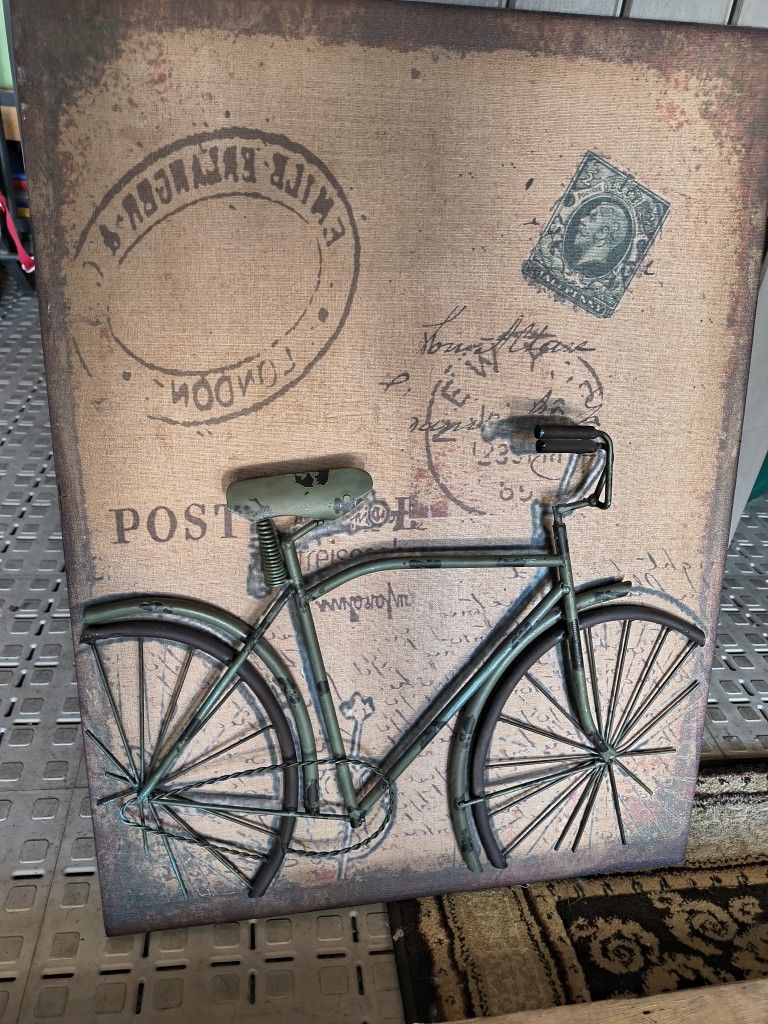 Vintage Frame With Bike