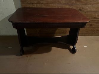 Antique real wood table