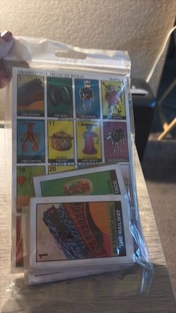 Traditional Mexican Bingo Lotería Card Game