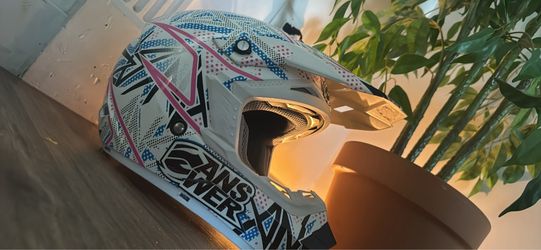 2011 AnsWer Rider Comet - Blue/Black/ Pink/White - Motorcross Helmet - Size [SMALL]