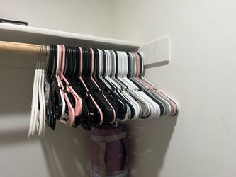 Many hangers