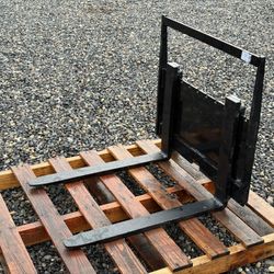 Mini Skid Steer Fork Attachment