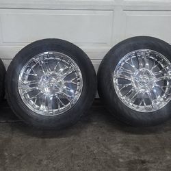 20" Chrome Rims by Incubus with 305 / 50R 20 Tires & (1) Brand New Spare Tire