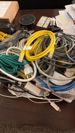 Ethernet Cables And Phone Jack Cables
