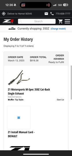 350 Z Exhaust (Open to trades and offers)
