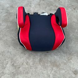 Red And Black Kids Booster Seat With 2 Cup Holders