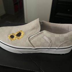 Checkered/ Sunflower Vans