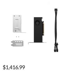 Brand New Dell NVIDIA® RTX™ 2000 Ada Generation, 16 GB GDDR6, half height, PCIe 4.0 x 8, 4 mDP Graphics Card