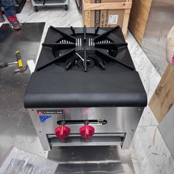 18" Single Burner Commercial Gas Stock Pot Range