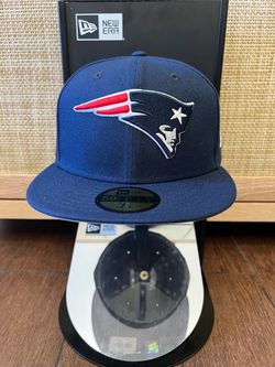 New Era 59Fifty New England Patriots Fitted Hat available in 7 1/8, 1/4 and 3/8