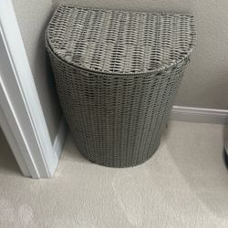 Grey Hamper Laundry Basket