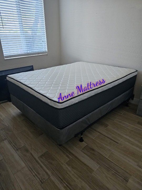 NEW QUEEN PILLOW TOP MATTRESS AND BOX SPRING